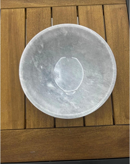 Handcrafted Natural Stone Bowl – Solid Marble Decorative Serving & Centerpiece