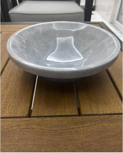 Handcrafted Natural Stone Bowl – Solid Marble Decorative Serving & Centerpiece