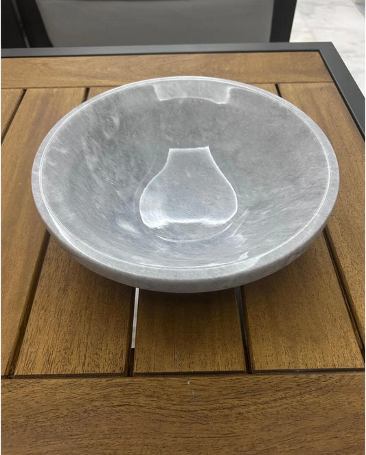 Handcrafted Natural Stone Bowl – Solid Marble Decorative Serving & Centerpiece