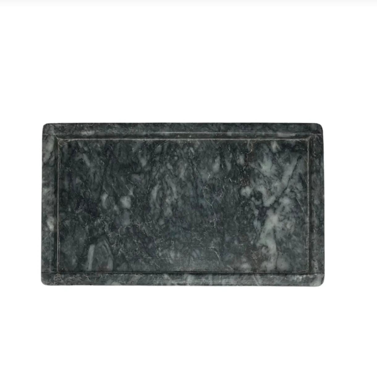 Handcrafted Marble Valet Tray – Natural Stone Key & Desk Organizer