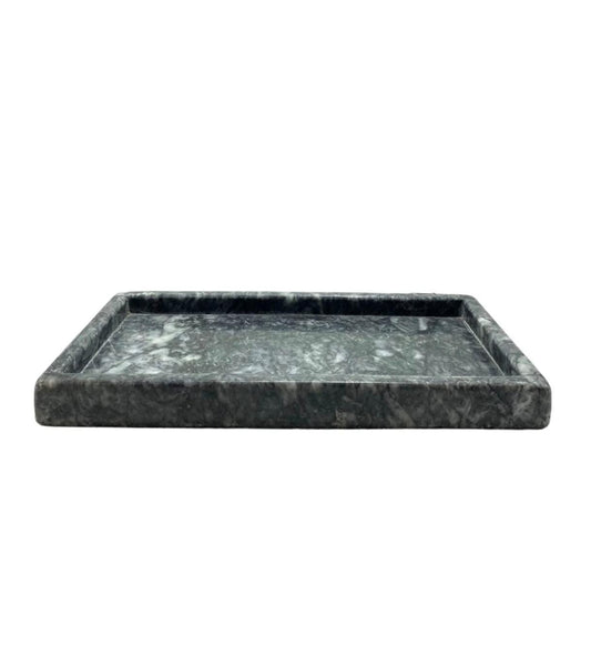 Handcrafted Marble Valet Tray – Natural Stone Key & Desk Organizer